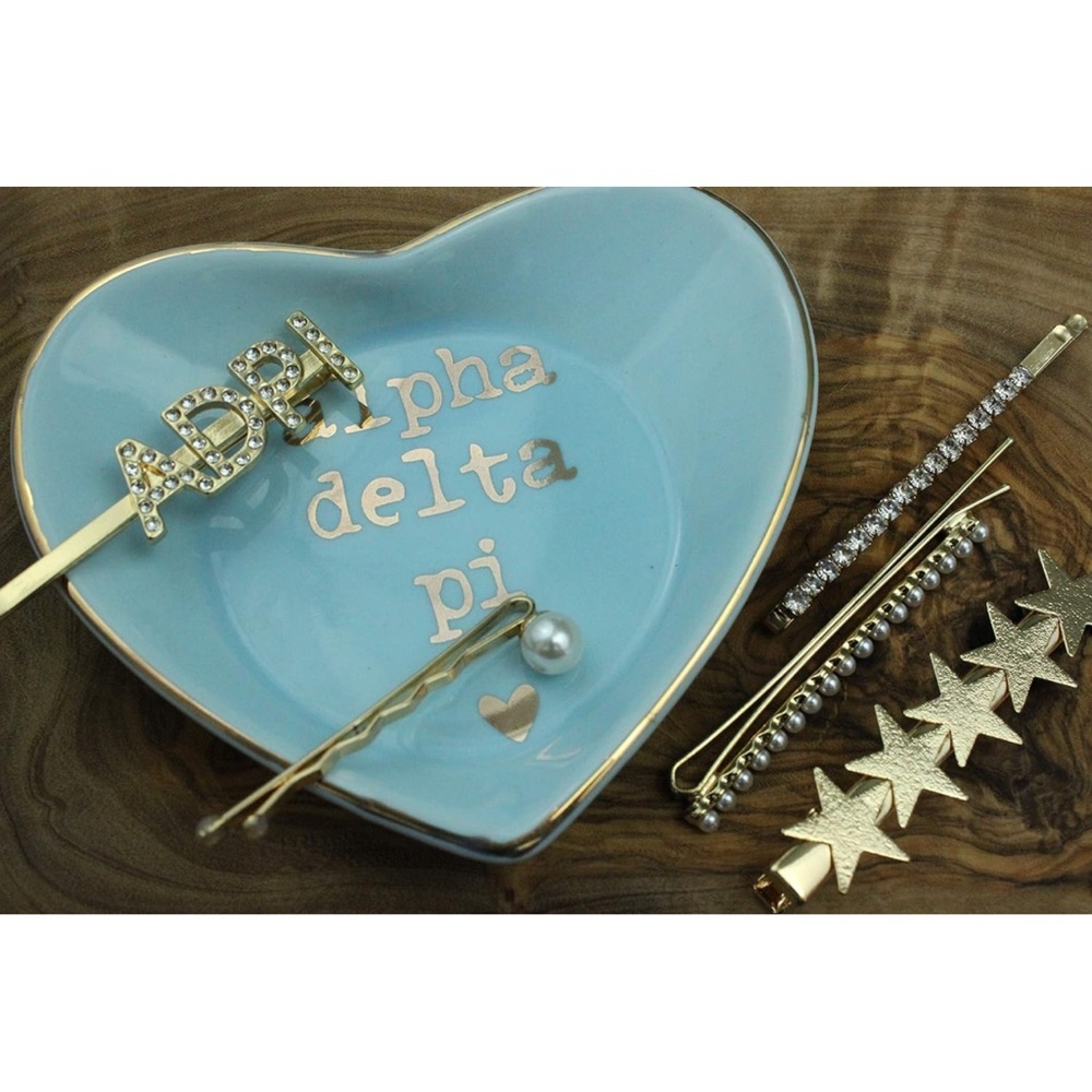 Alpha Delta Pi Jewelry Ceramic Dish